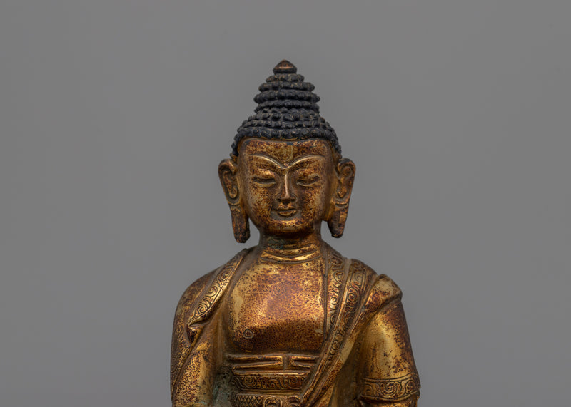 Copper Statue of Shakyamuni Buddha | Embodiment of Peace & Wisdom