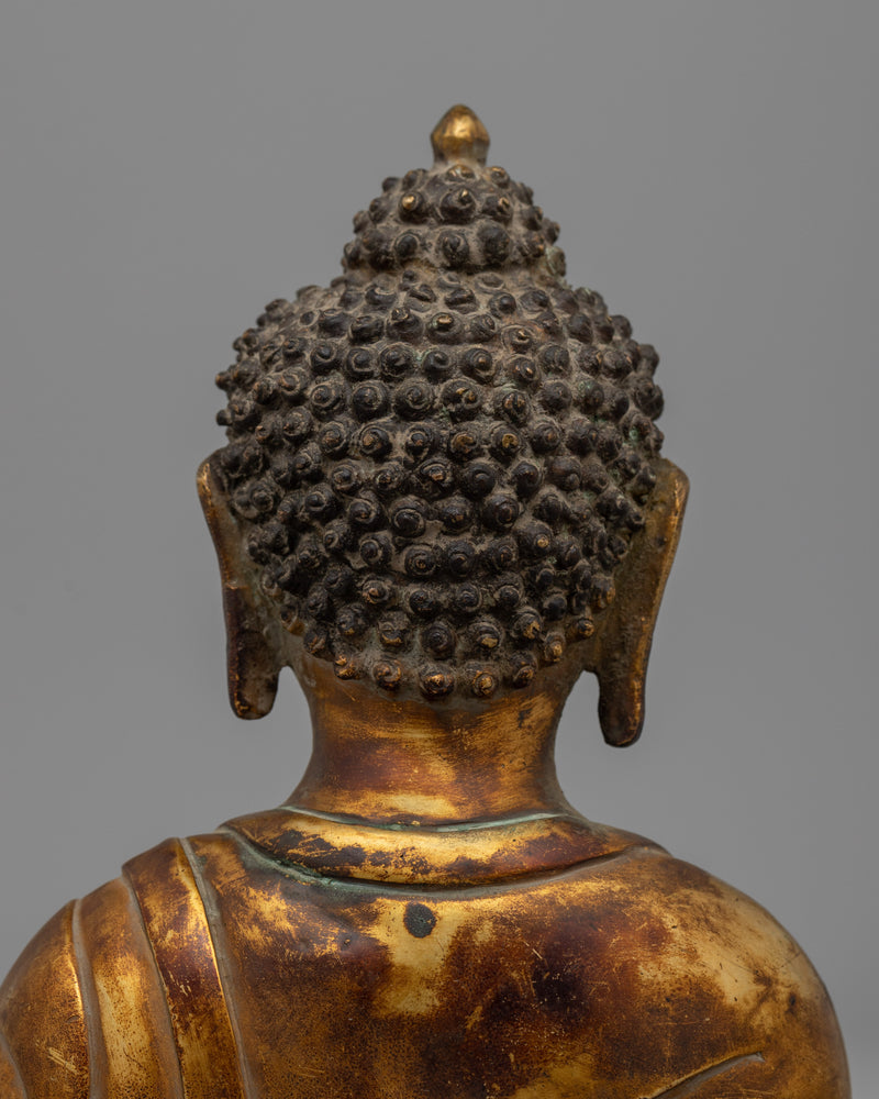 Handcrafted Buddha Head Figurine | Traditional Copper Art for Mindfulness and Harmony