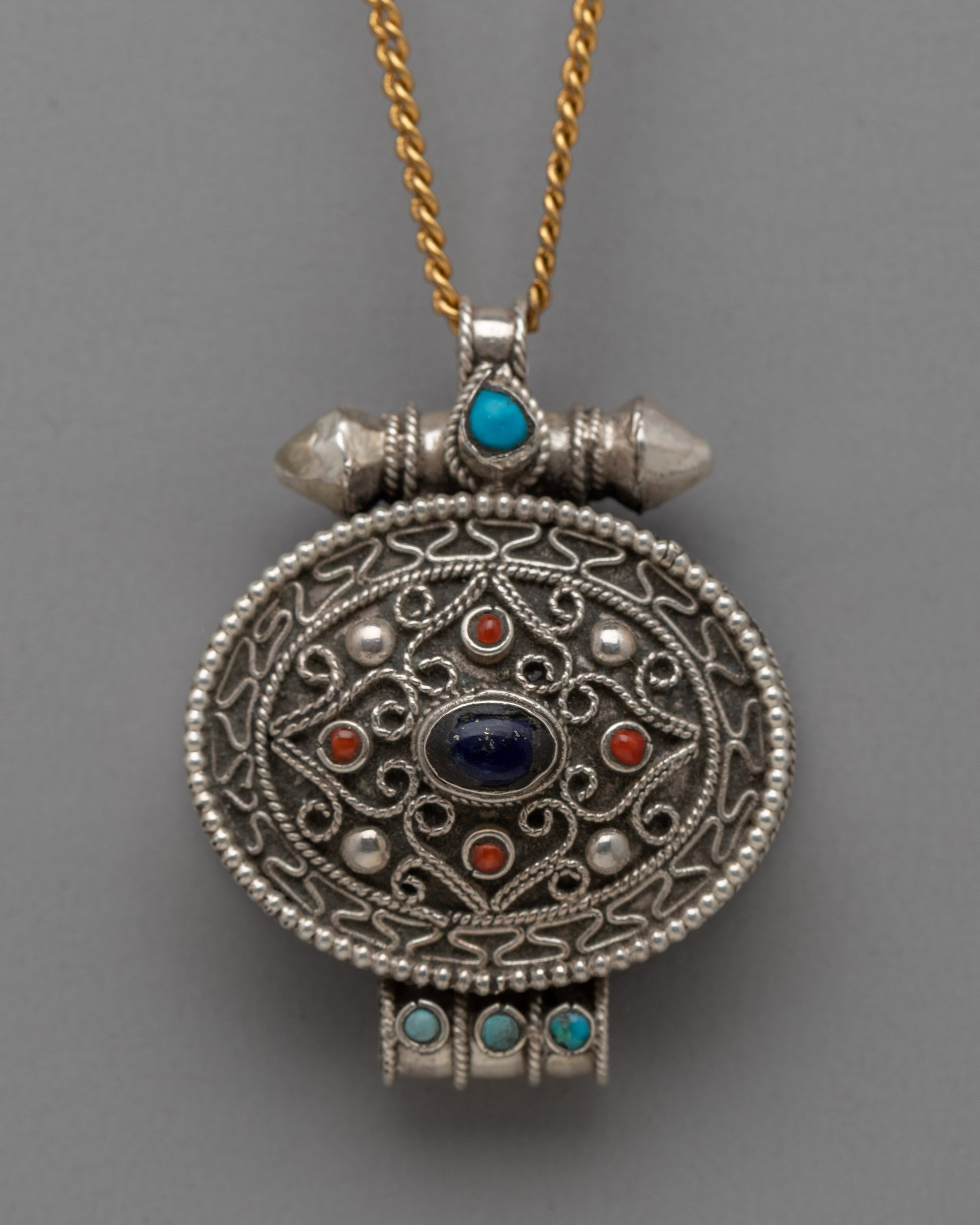 Handcrafted Ghau Prayer Box Pendant