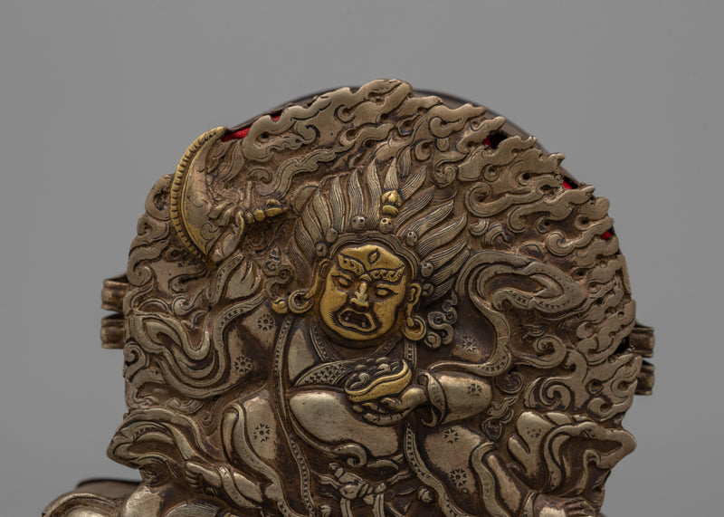 Tibetan Mahakala Ghau Box |  A Divine Container for Ritual Offerings