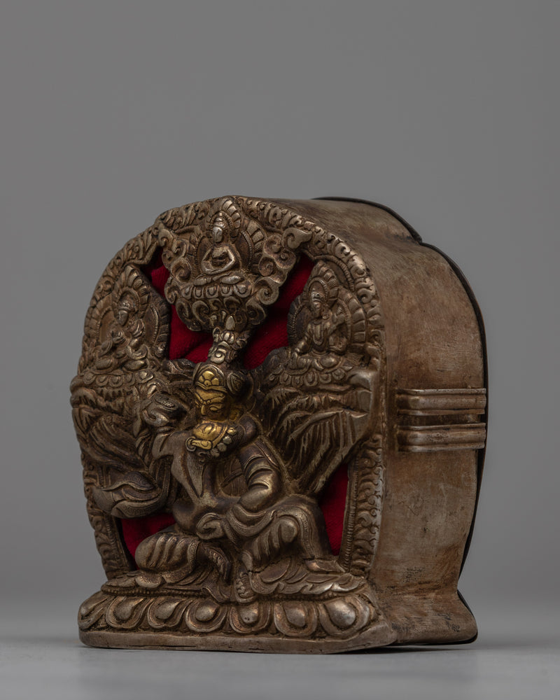 Exquisite Tibetan Ghau Box | Elegant Container for Ritual Offerings