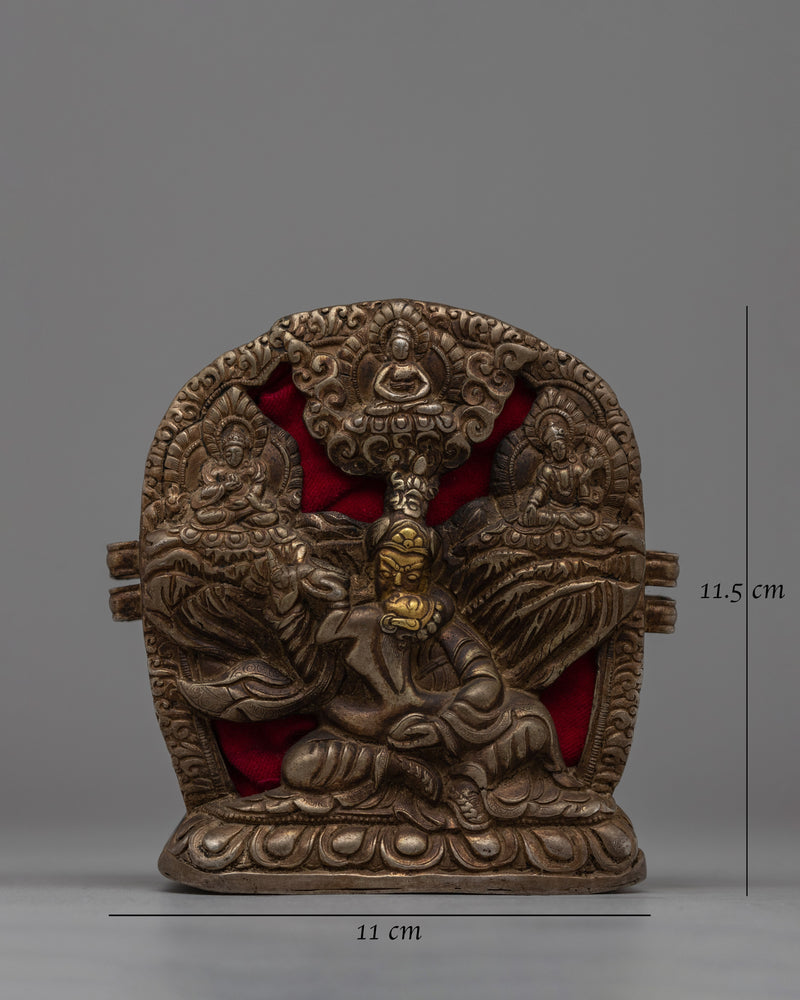 Exquisite Tibetan Ghau Box | Elegant Container for Ritual Offerings