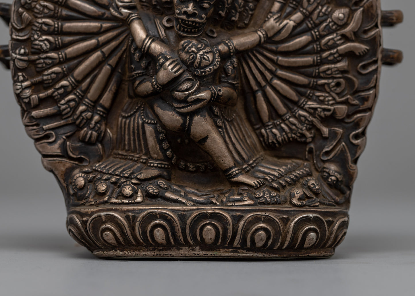 Yamantaka with Consort Ghau Box | Buddhist Prayer Relic Holder