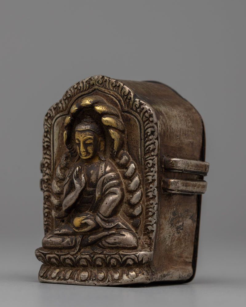 Nagarjuna Buddha Ghau Prayer Box | Tibetan Prayer Amulet