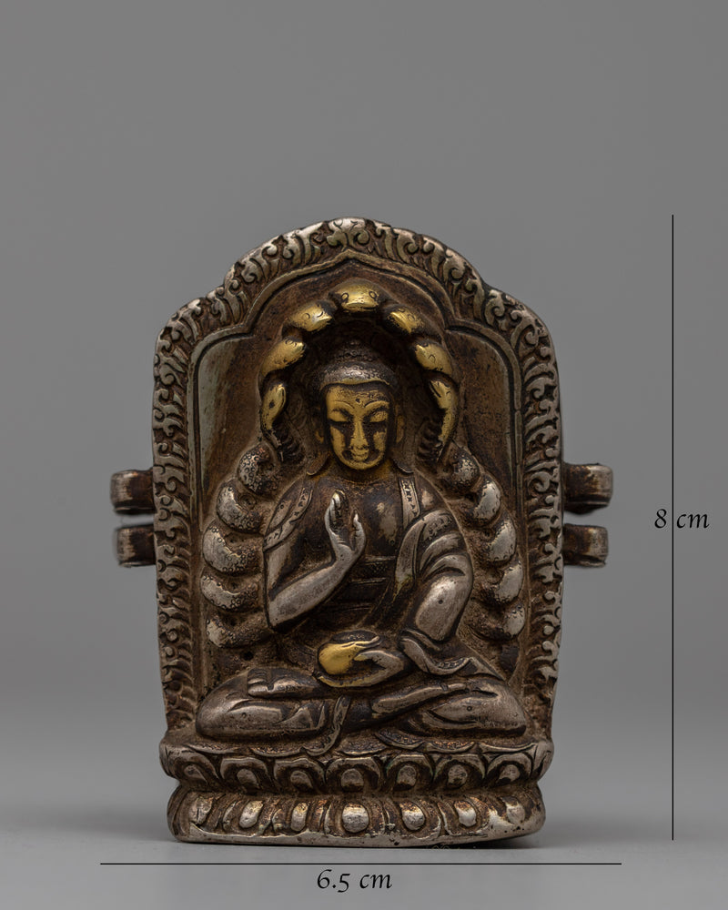 Nagarjuna Buddha Ghau Prayer Box | Tibetan Prayer Amulet