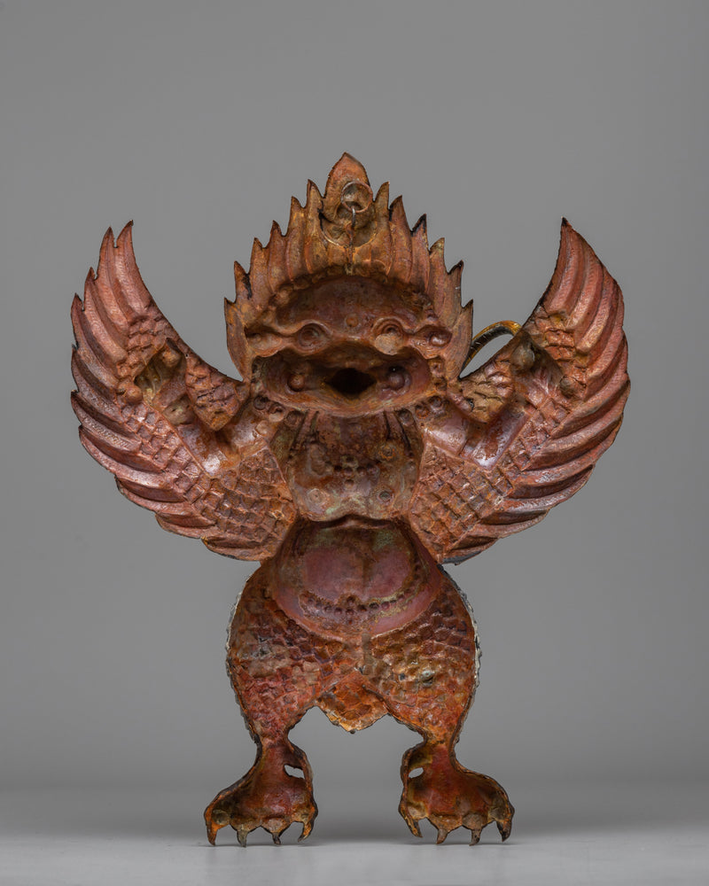 Tibetan Garuda Wall Decor | Intricate Metal Art Symbolizing Power and Freedom