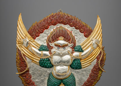 Handmade Garuda Deity Statue | Guardian Sculpture for Meditation and Altar Decor