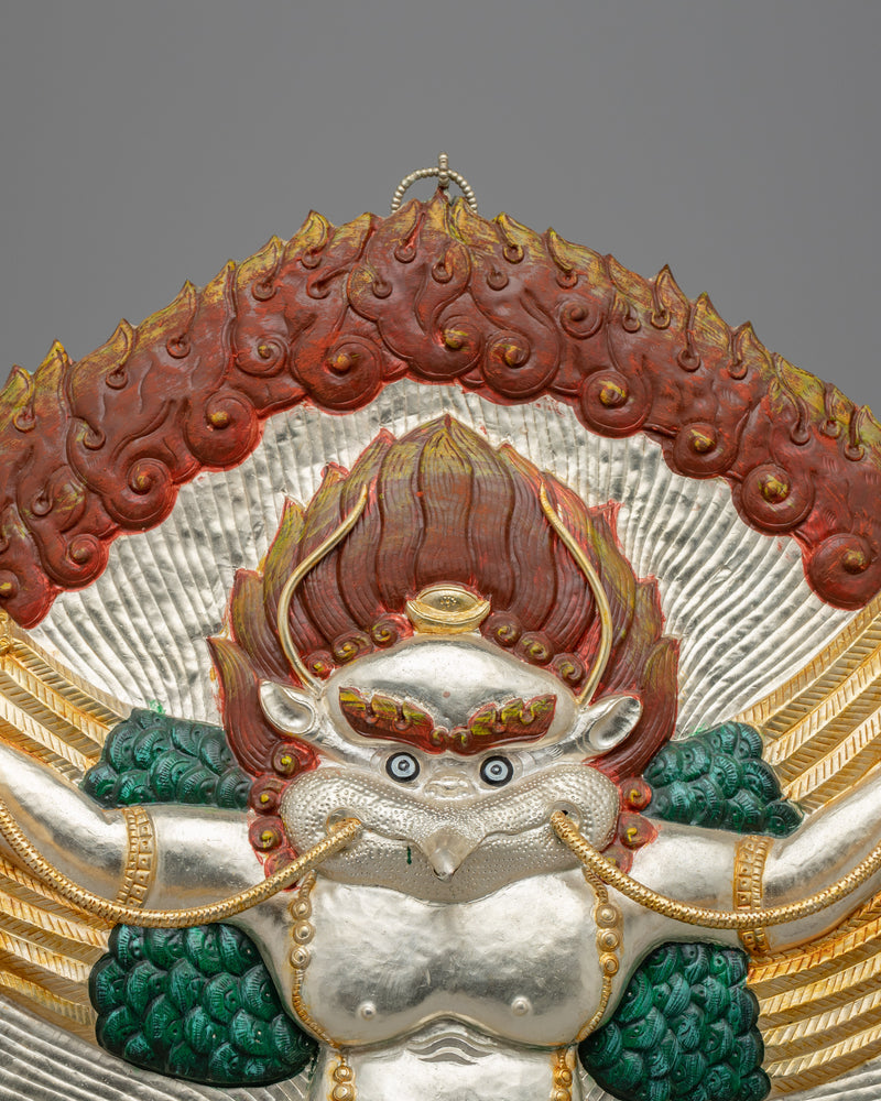 Handmade Garuda Deity Statue | Guardian Sculpture for Meditation and Altar Decor