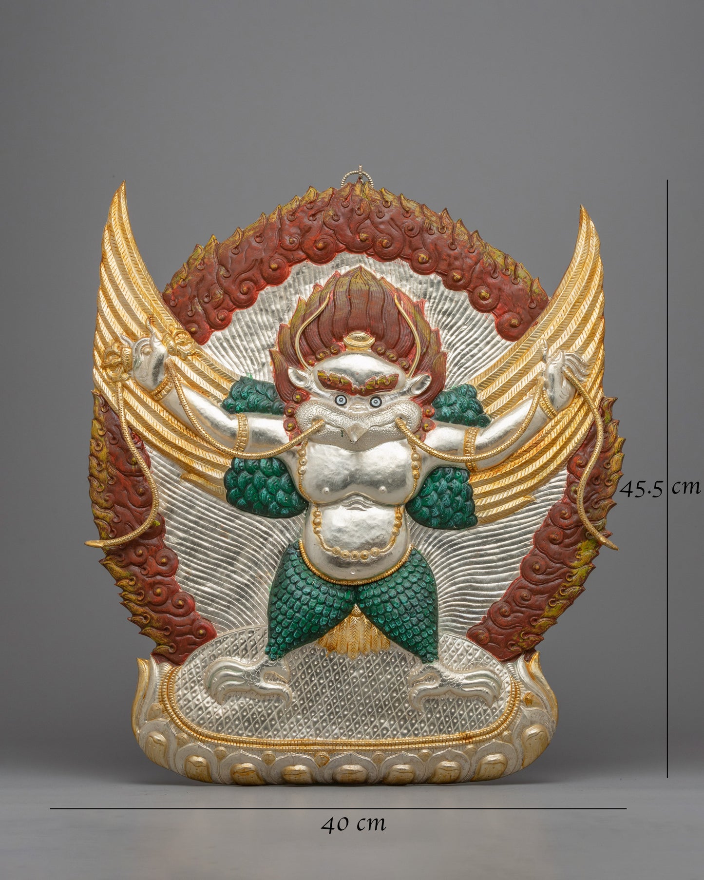 Handmade Garuda Deity Statue | Guardian Sculpture for Meditation and Altar Decor