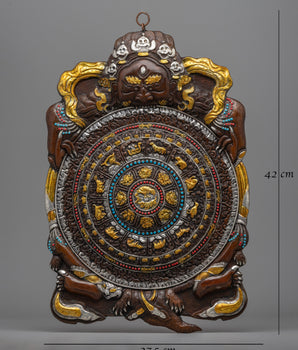 Metal Wall Hanging Buddhist Calendar | Perfect for Home Decor and Mindfulness