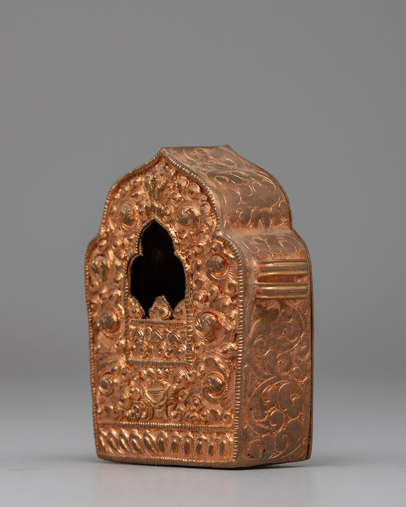 Buddhist Tibetan Ghau Box | Sacred Prayer Amulet