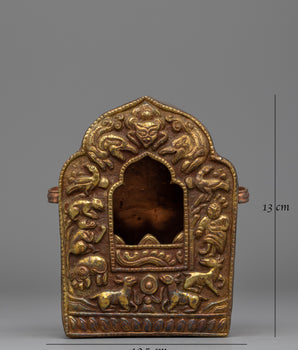 Precious Buddhist Ghau Box | Buddhist Amulet Treasure Box for Shrines