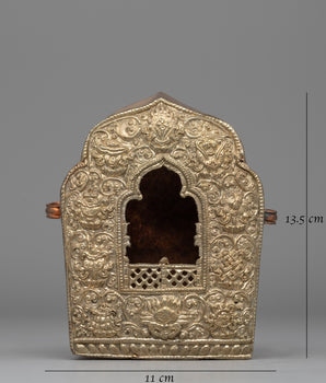 Handcrafted Buddhist Ghau Box for Shrines & Good Fortune | Buddhist Amulet Treasure Box