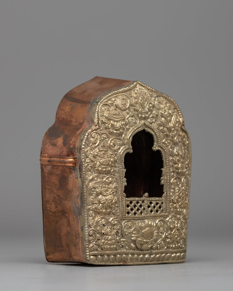 Handcrafted Buddhist Ghau Box for Shrines & Good Fortune | Buddhist Amulet Treasure Box