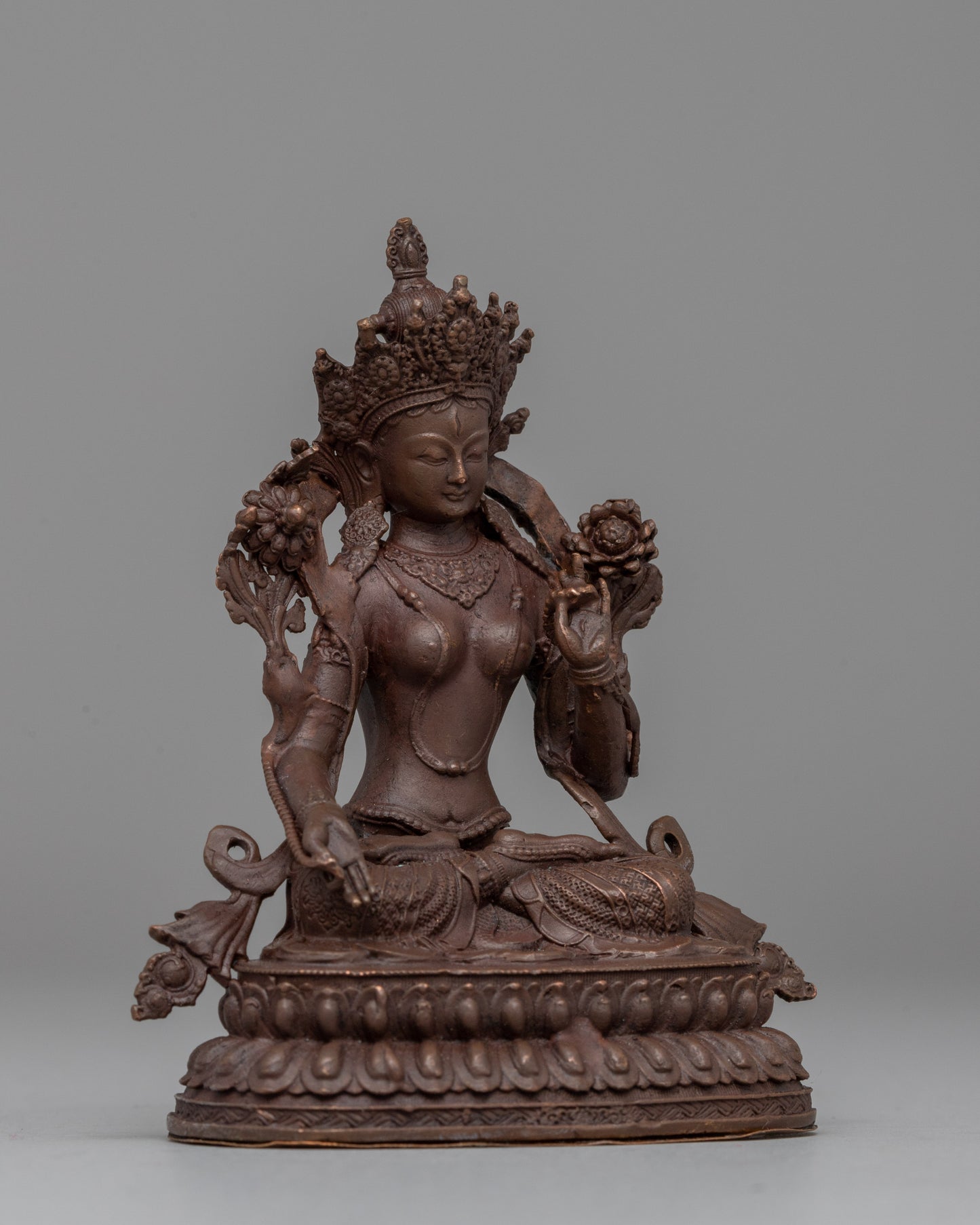 Sacred White Tara Figurine | Deity of Healing, Longevity and Protection