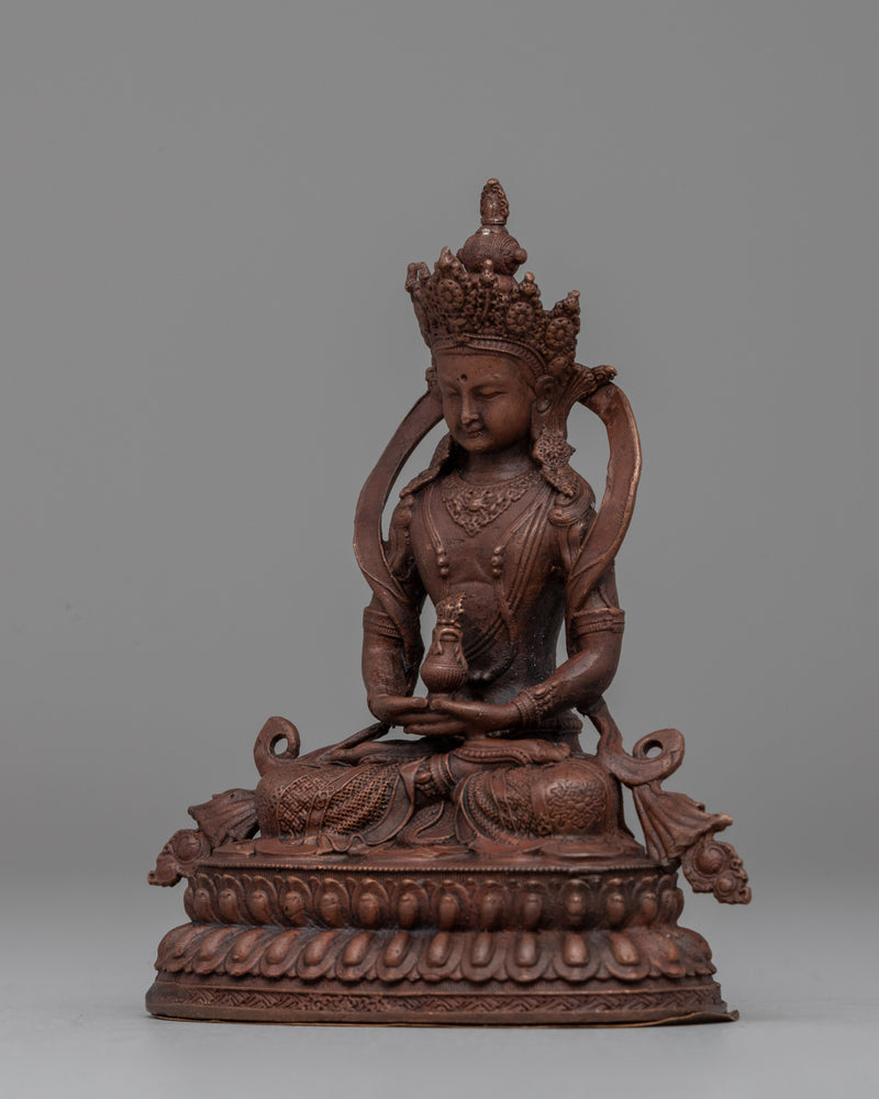 Amitayus Buddha of Long Life Sculpture | Tibetan Deity of Longevity, Health & Prosperity