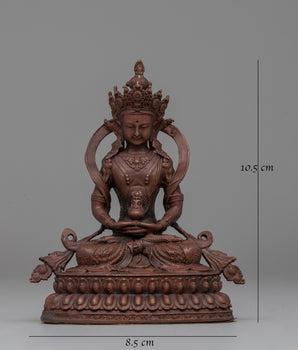 Amitayus Buddha of Long Life Sculpture | Tibetan Deity of Longevity, Health & Prosperity