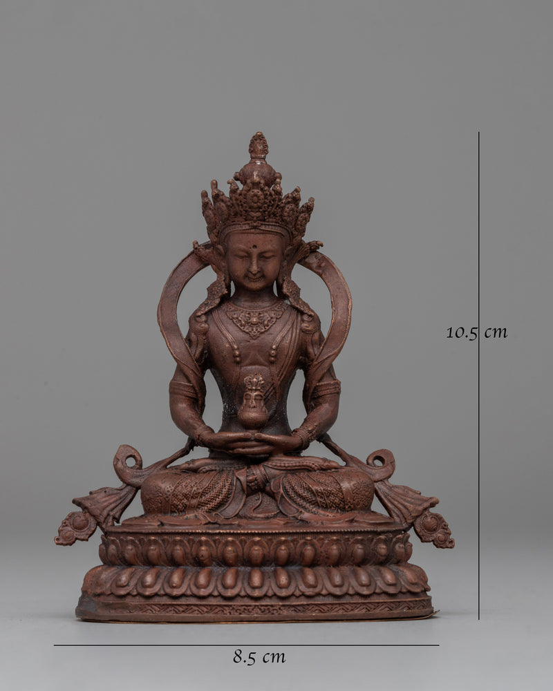 Amitayus Buddha of Long Life Sculpture | Tibetan Deity of Longevity, Health & Prosperity