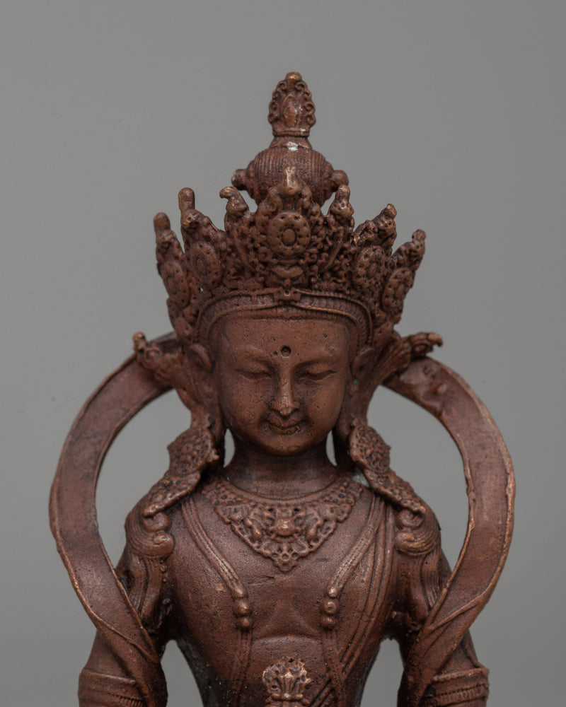 Amitayus Buddha of Long Life Sculpture | Tibetan Deity of Longevity, Health & Prosperity