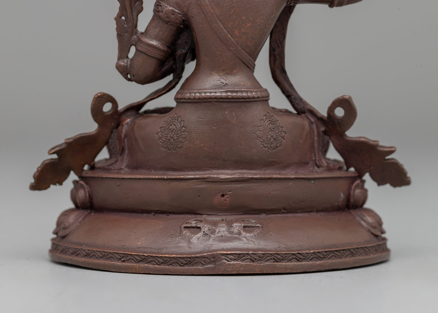 Oxidized Manjushri Meditation Statue | Bodhisattva of Enlightenment and Insight