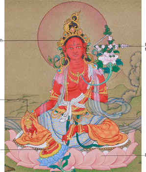 Tantric Red Tara Thangka | Goddess of Magnetism and Power