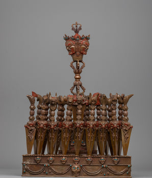 Tibetan Ritual Phurba Dagger Set