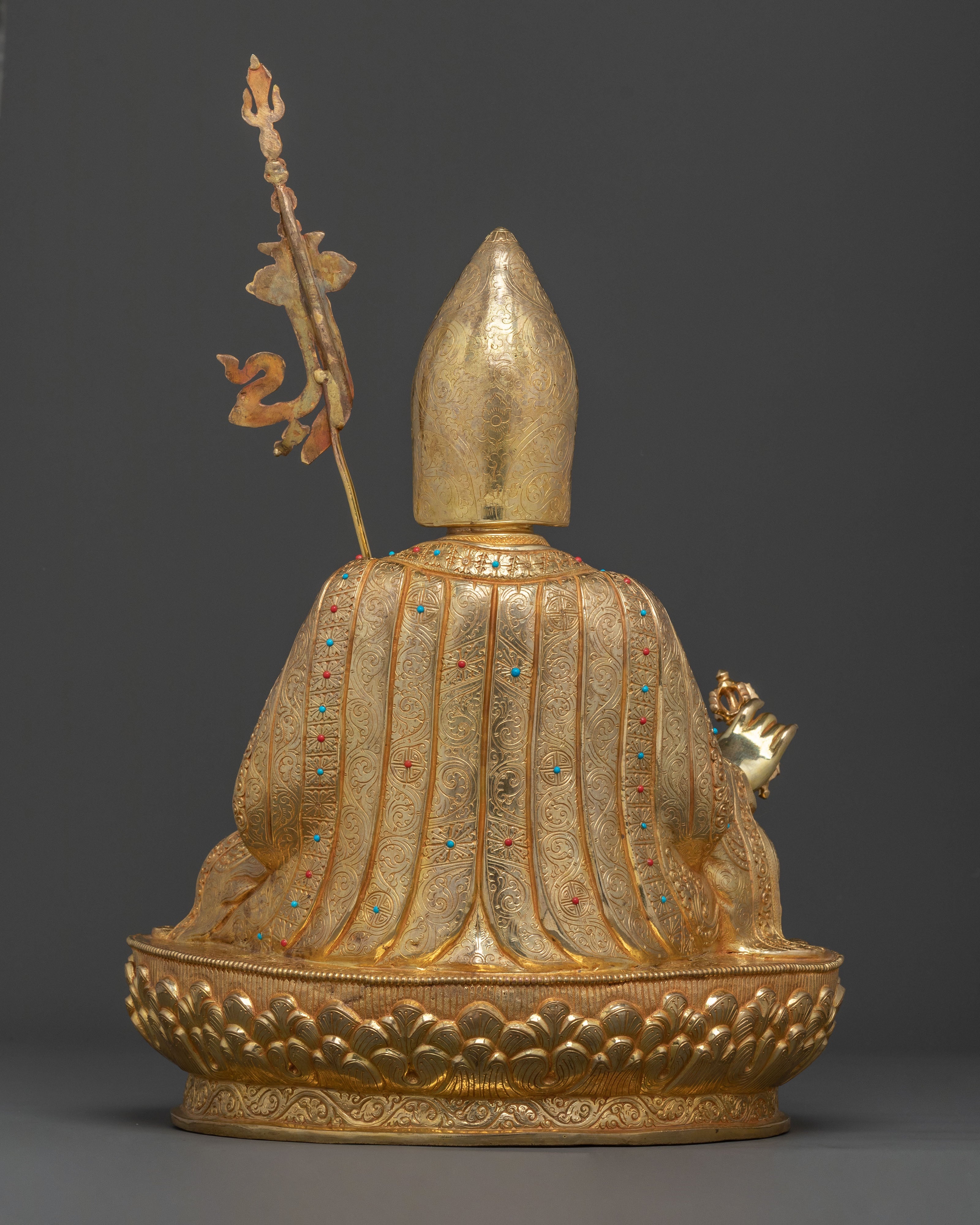 Sacred Tibetan Guru Rinpoche Statue | Padmasambhava Buddhist Sculpture