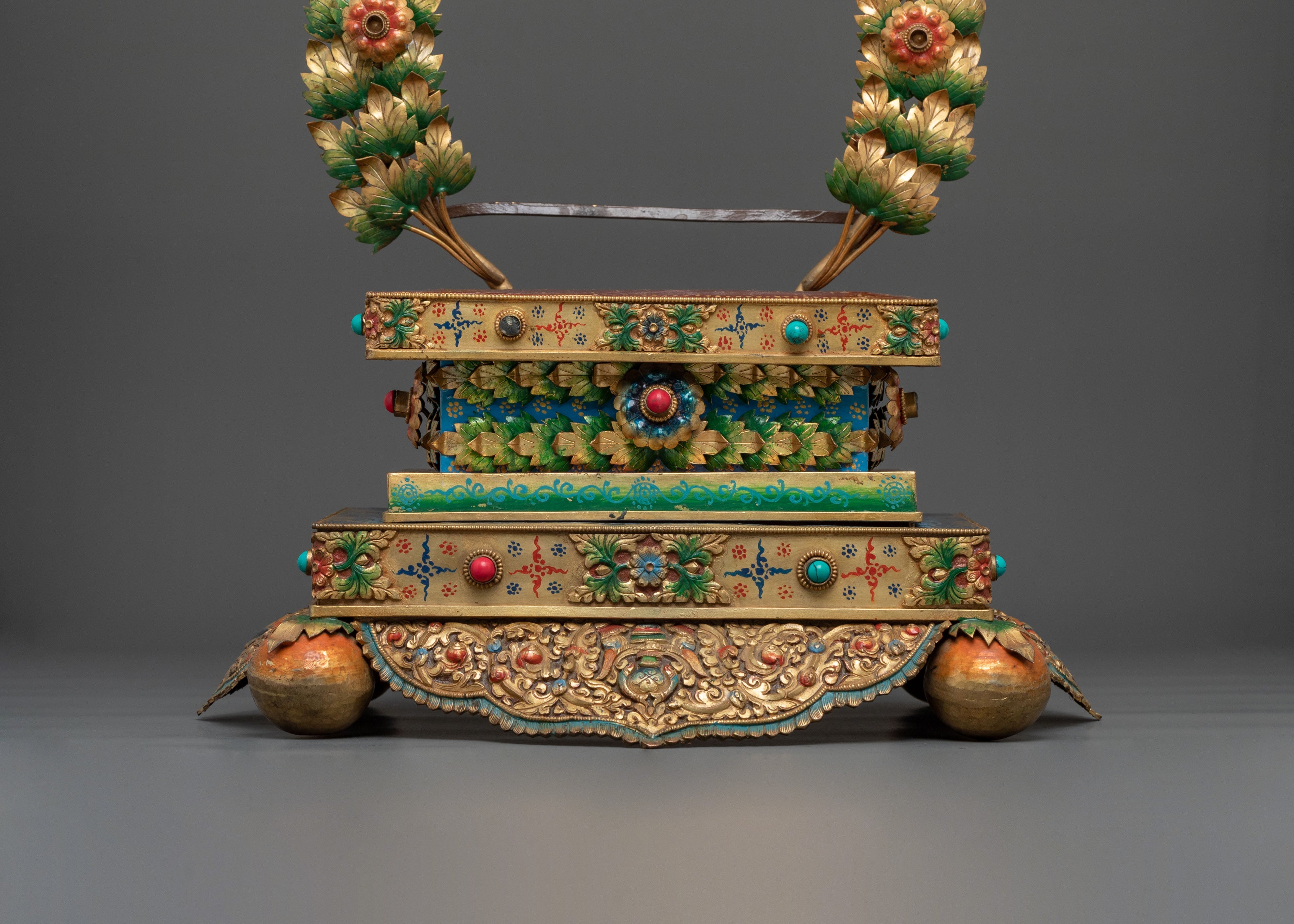Handcrafted Buddhist Throne | Meditation Altar Decor