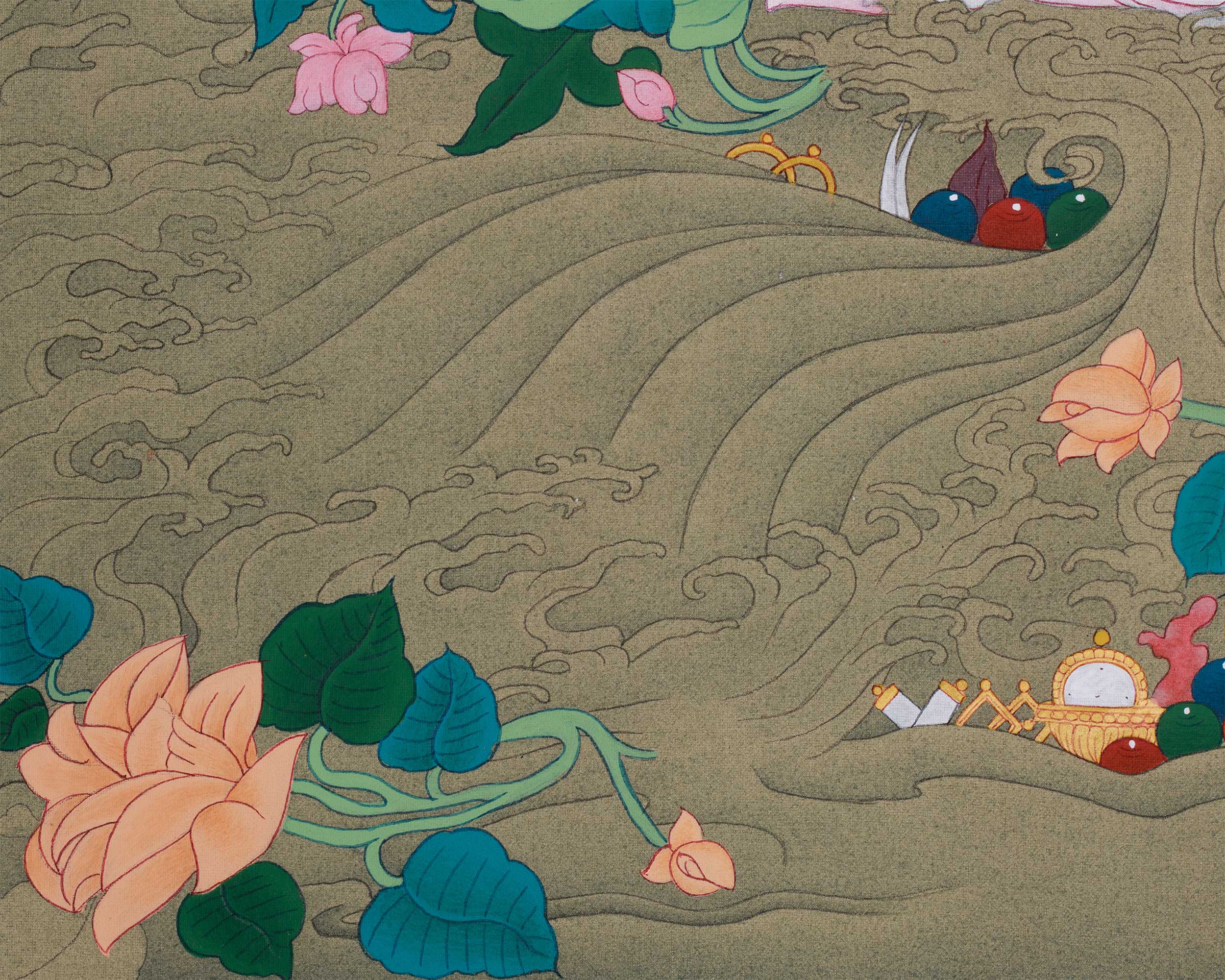 Manjushri Bodhisattva Painting | The Wisdom Deity in Tibetan Buddhist Art