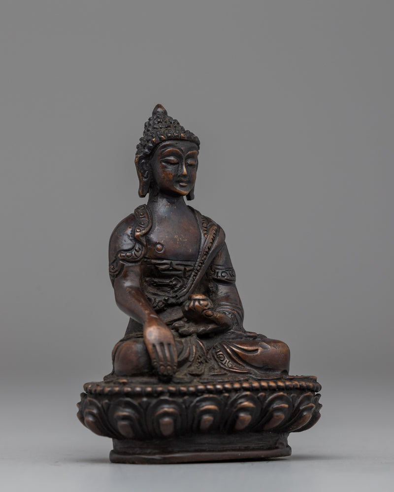 Oxidized Copper Shakyamuni Buddha | Symbol of Peace and Enlightenment