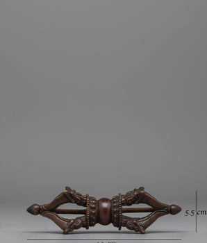 Handcrafted Oxidized Copper Vajra Dorje | Ritual Tool for Meditation and Mindfulness