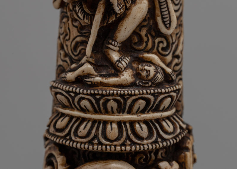 Hand-Carved Buffalo Bone Vajravarahi Décor | Spiritual Home and Altar Art