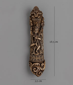 Hand-Carved Buffalo Bone Vajravarahi Décor | Spiritual Home and Altar Art