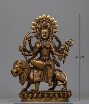 Handcrafted Durga Statue | Perfect for Altar, Meditation, and Home Decor