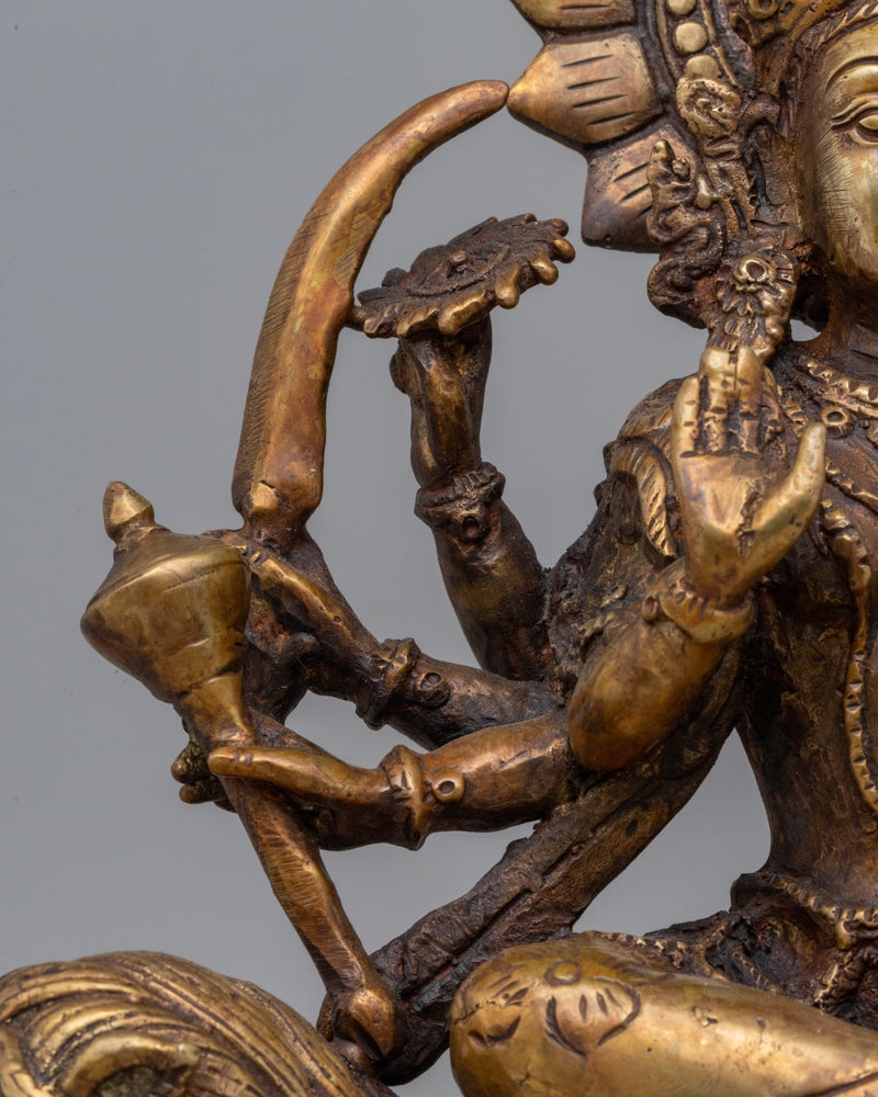 Handcrafted Durga Statue | Perfect for Altar, Meditation, and Home Decor