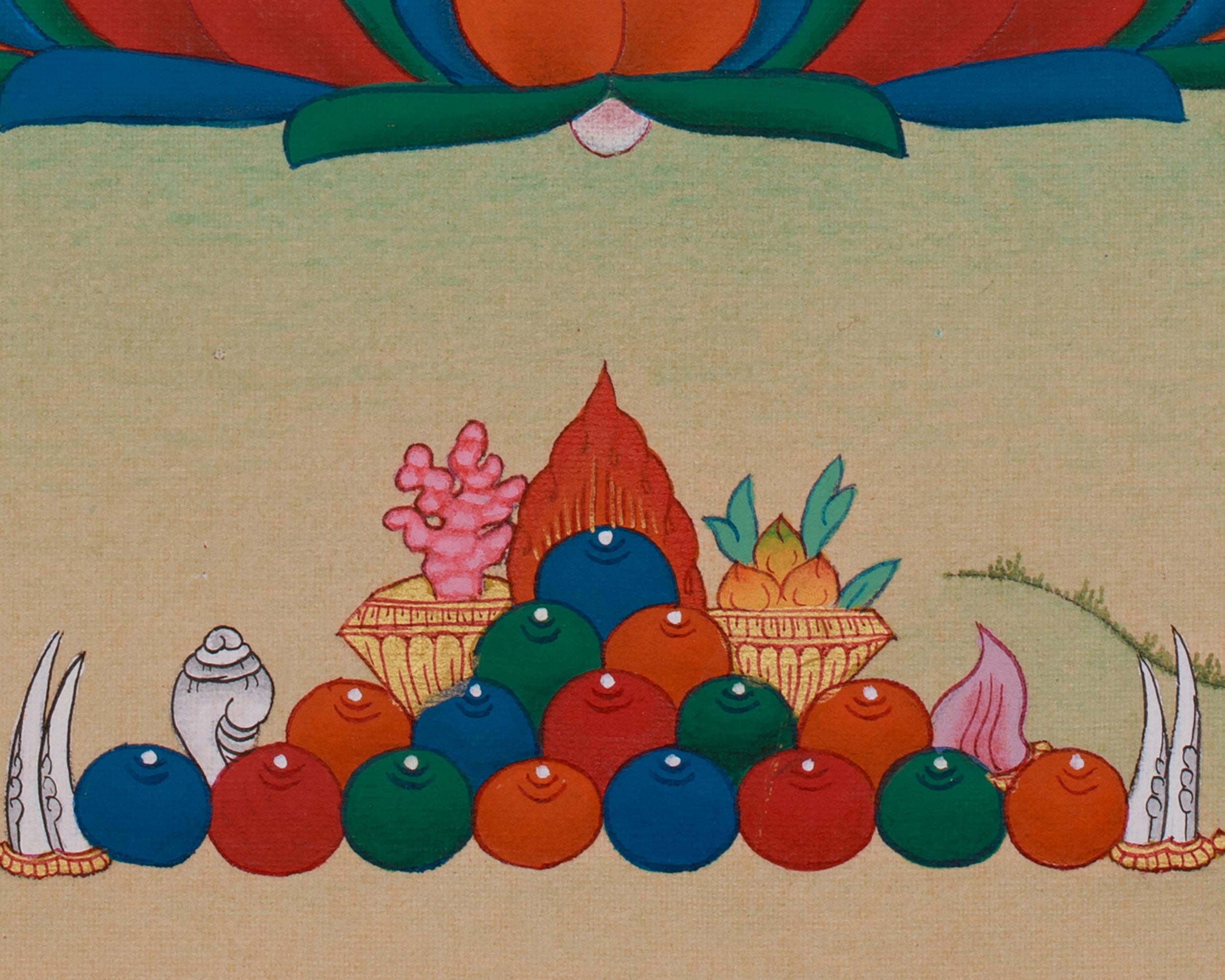 Buddhist White Tara Healing Thangka | A Sacred Thangka of Compassion