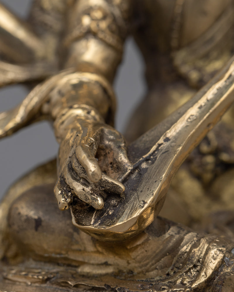 Goddess Saraswati Statue in Brass | Hindu Goddess of Knowledge