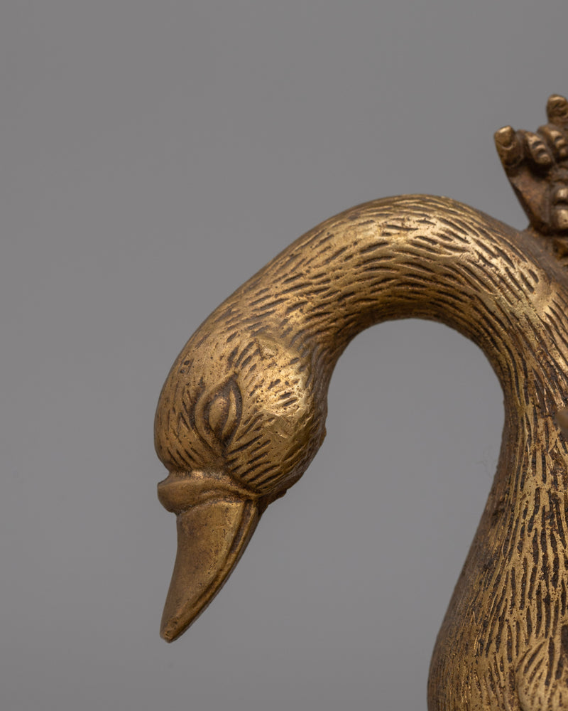 Divine Saraswati Statue with Swan | Stunning Sculpture for Knowledge and Creativity