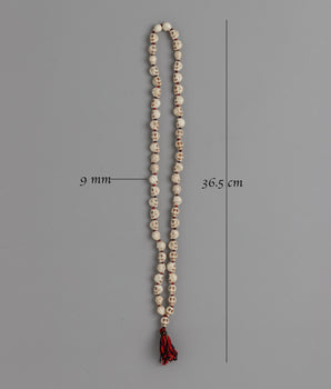 Ethically Sourced Bone Skull Mala | Prayer Beads for Spiritual Meditation