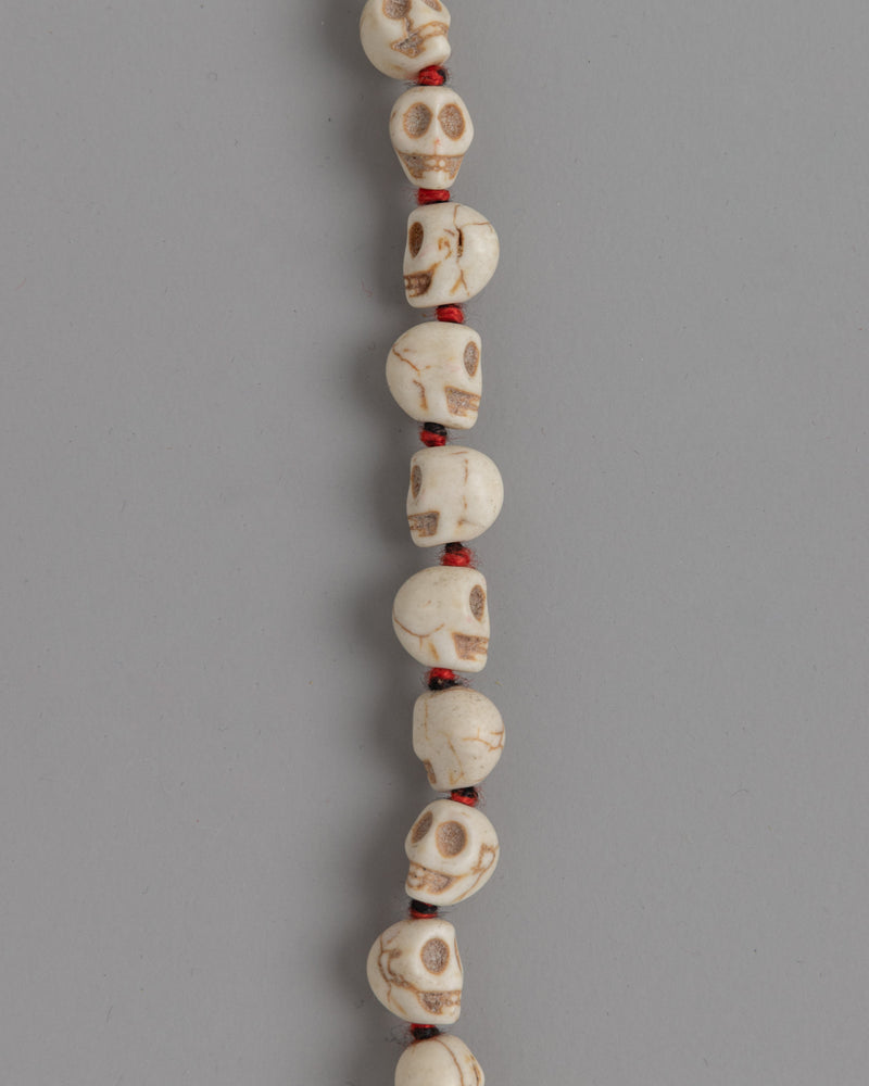 Ethically Sourced Bone Skull Mala | Prayer Beads for Spiritual Meditation