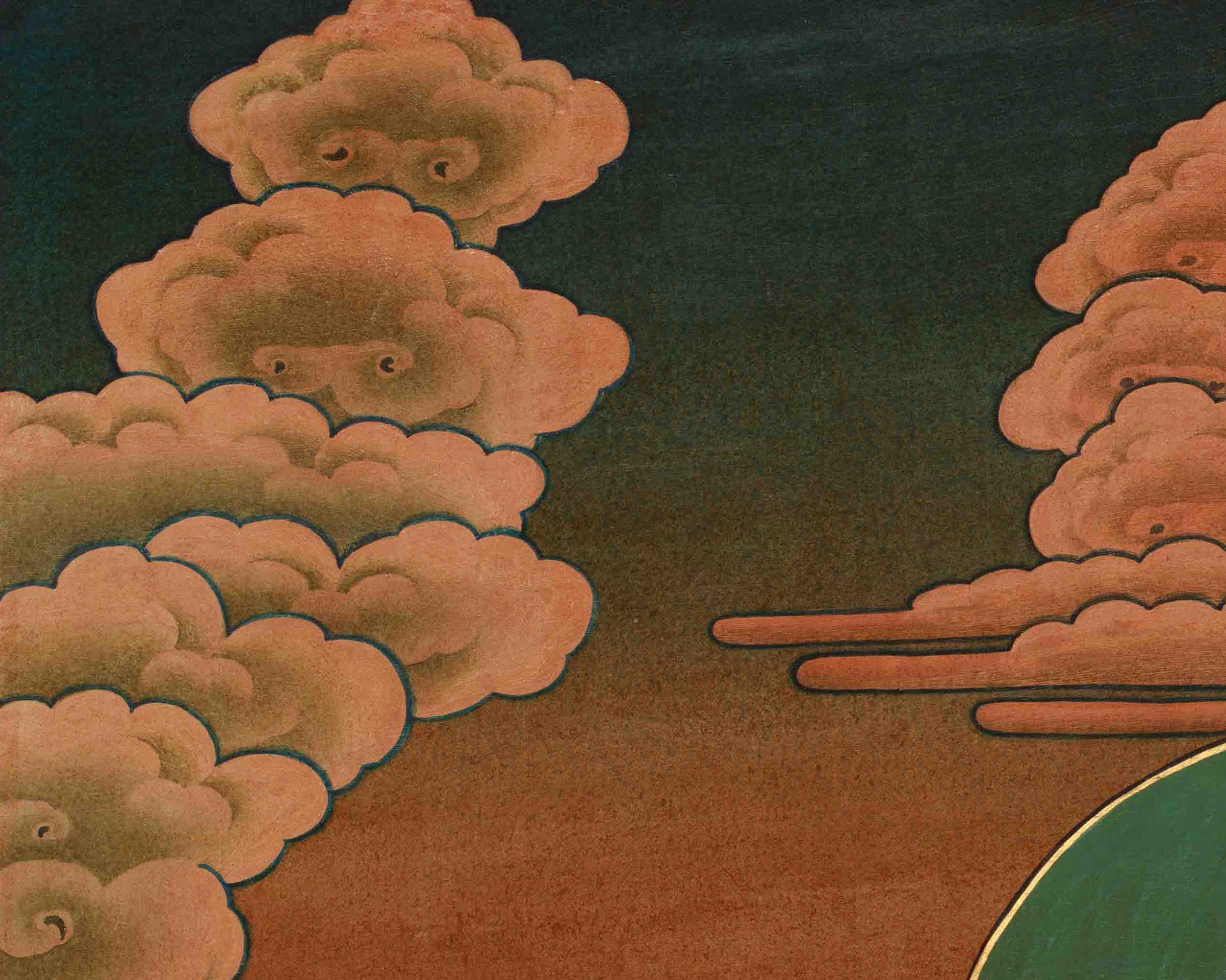 Himalayan White Tara Art | Seven-Eyed Goddess of Compassion and Long Life