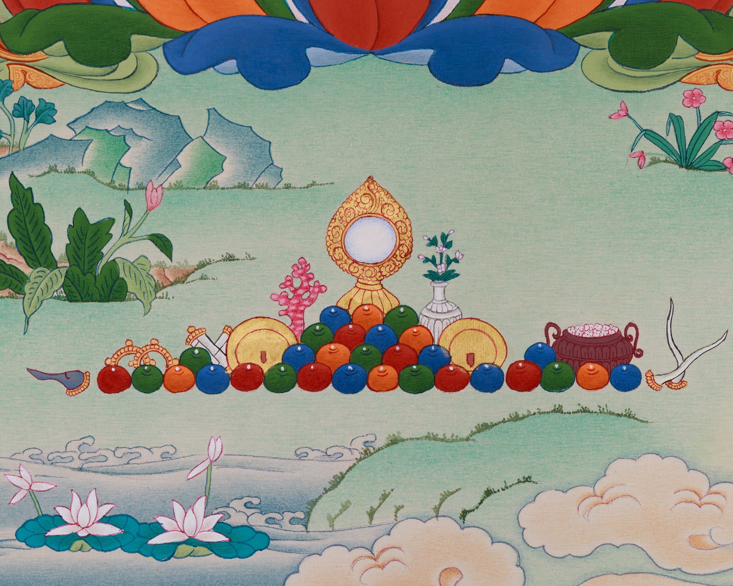 Universal Compassion Thangka of Avalokiteshvara | Chenrezig Thangka