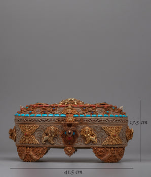 Tibetan Buddhist Treasure Box | Unique Box for Spiritual Tools and Keepsakes