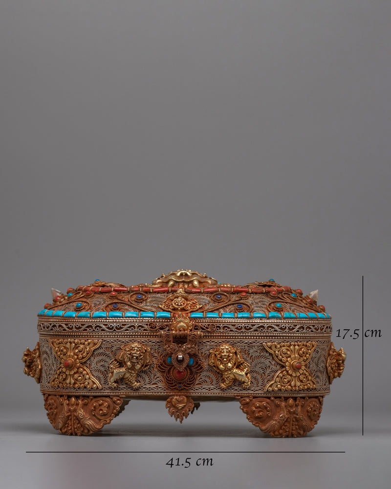 Tibetan Buddhist Treasure Box | Unique Box for Spiritual Tools and Keepsakes