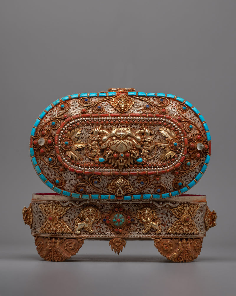 Tibetan Buddhist Treasure Box | Unique Box for Spiritual Tools and Keepsakes