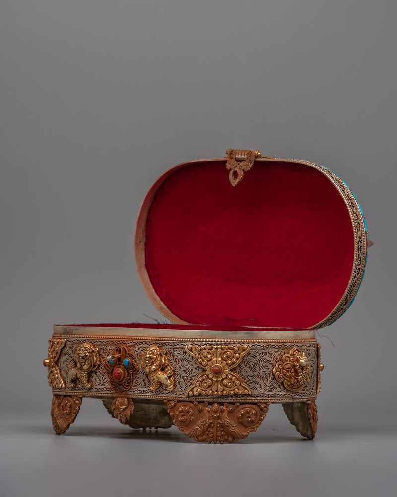 Tibetan Buddhist Treasure Box | Unique Box for Spiritual Tools and Keepsakes