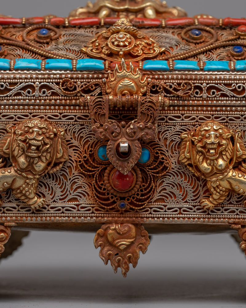 Tibetan Buddhist Treasure Box | Unique Box for Spiritual Tools and Keepsakes