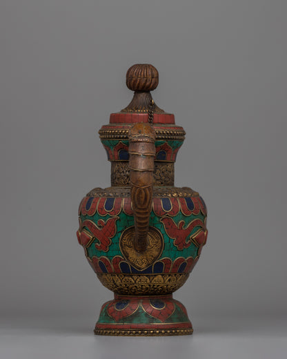 Traditional Beautiful Tibetan Tea Pot | Perfect for Home Decor and Tea Ceremonies