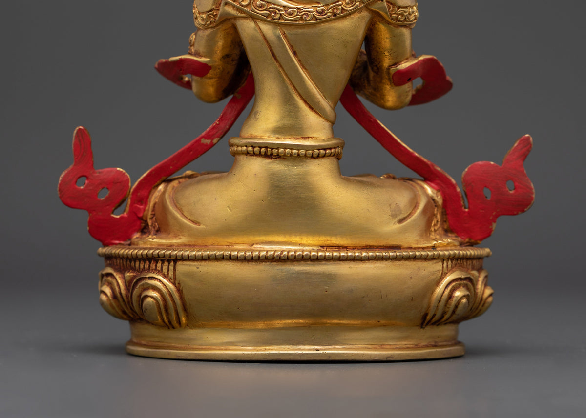 24K Gold Gilded Vajradhara | Tibetan Dorje Chang