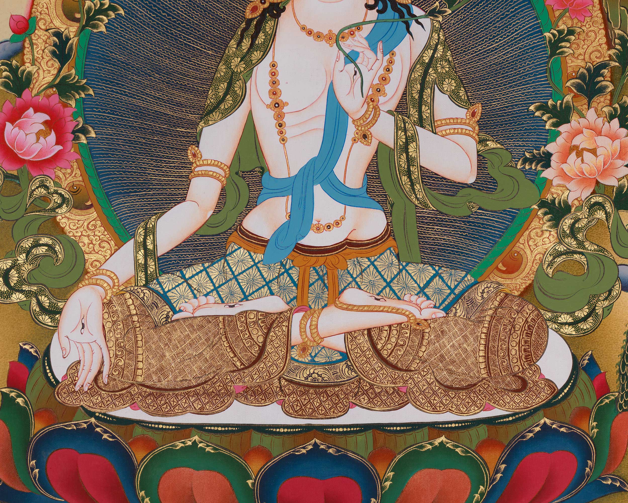 White Tara Spiritual Art | Sita Tara | Healing Deity | Female Buddha